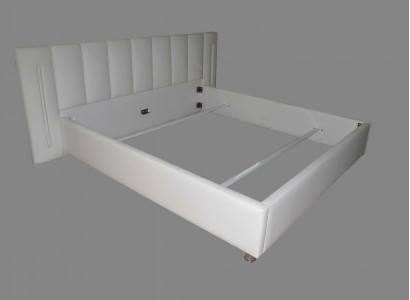 Leather design bed double beds marriage modern hotel frame sleep room